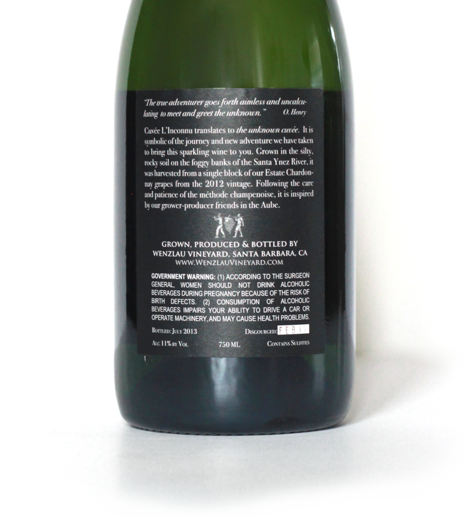 Cuvée L'Inconnu 2013 Blanc de Blancs   ***2nd Release***